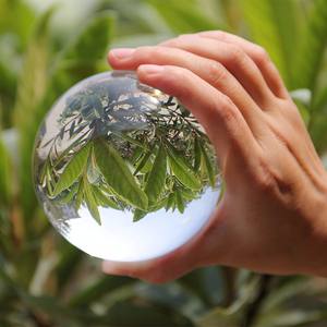 Esfera de cristal transparente para fotografía, bola de cristal transparente K9 para decoración del hogar, 80mm, venta al por mayor - Product Image 1