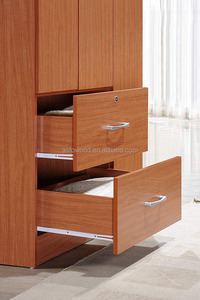 Thiết Kế Mới Nóng Bán MFC Bằng Gỗ <span class=keywords><strong>3</strong></span> Cửa <span class=keywords><strong>2</strong></span> Ngăn Kéo Tủ Quần Áo Trong Màu Đen - Product Image 4