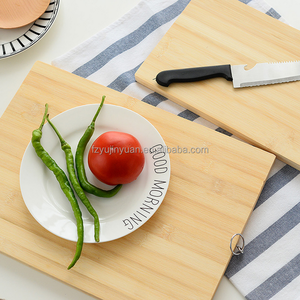 Ensemble de planche à découper en bambou d'acacia, grande poignée personnalisée, rectangle, fournitures de cuisine, couteau de <span class=keywords><strong>boucher</strong></span> en vrac avec des caractéristiques durables - Product Image 4