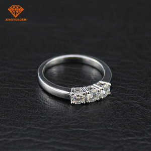 Bague moissanite <span class=keywords><strong>super</strong></span> blanche 1 carat Fashion Classic en bagues bijoux en argent 925 - Product Image 2
