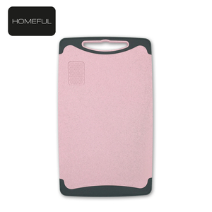 New design anti-slip wheat straw chopping board with garlic press