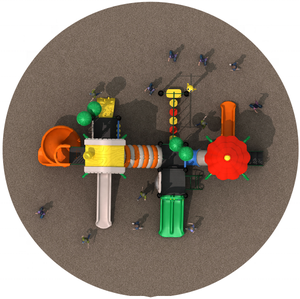 Mua sắm trực tuyến hàng hóa Giá Rẻ từ Trung Quốc trẻ em chơi khu vực khu vực thiết lập trẻ em sân chơi ngoài trời thiết bị Trung Quốc - Product Image 3