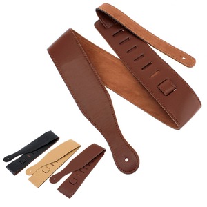 Tracolla per <span class=keywords><strong>Chitarra</strong></span> in Pelle Marrone a Prezzo Conveniente per Vendita all'Ingrosso Personalizzata - Product Image 4