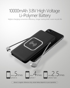 10000mAh caricatore portatile al litio Power Bank con il tipo <span class=keywords><strong>C</strong></span> <span class=keywords><strong>e</strong></span> Micro cavo USB batteria esterna Pack per il telefono - Product Image 3