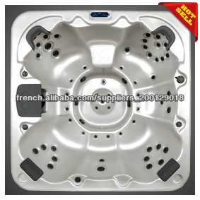 Week-end Happy Spa extérieur Simple placé dans un <span class=keywords><strong>jardin</strong></span> avec 6 sièges, pas de transats - A600 - Product Image 1