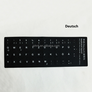 Deutsch máy tính xách tay da bàn phím sticker có thể in bàn phím sticker - Product Image 1