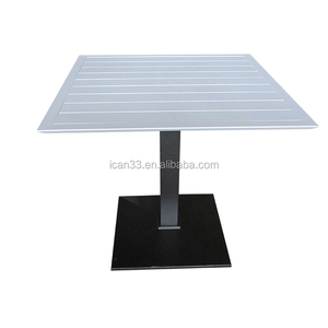 <span class=keywords><strong>Table</strong></span> de Restaurant d'extérieur tout en aluminium, carré pour salle à manger - Product Image 1