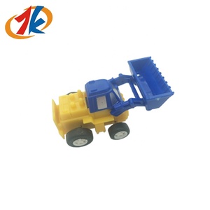 Brinquedo Clássico de Plástico Mini Escavadeira Retroescavadeira Carregadeira Frontal Caminhão Veículo de Construção Infantil com Fricção TK para Brincar Unissex - Product Image 6
