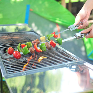Xiên Nướng Thịt Cao Cấp-, Phát Hành Nhanh Bằng Thép Không Gỉ-Shish Kabot, Tôm, Thịt Gà, Rau Và Nhiều Hơn Nữa - Product Image 1