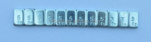 60g 12*5 y 5 + 10 recubierto de zinc de la rueda de FE adhesivo equilibrio de peso - Product Image 4