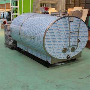 Enfriador de leche de tipo Horizontal, tanque de refrigeración con compresor Copeland, 2000 litros