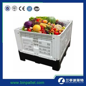 1200*1000*810 ağır haddeleme katlanabilir konteyner depolama paleti toplu kasalar plastik - Product Image 4