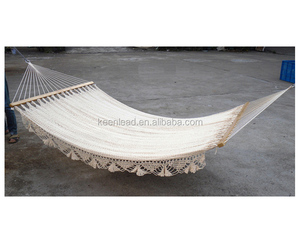 พักผ่อนกลางแจ้งเชือกฝ้ายแบบพกพาพู่เปลญวนกับสุทธิ - Product Image 3