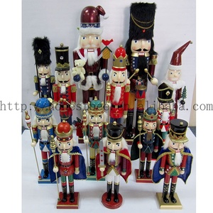 120cm géant extérieur rouge bleu noël en bois <span class=keywords><strong>casse</strong></span>-<span class=keywords><strong>noisette</strong></span> soldat tenir hache décoration - Product Image 4
