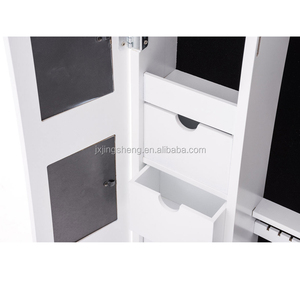 Floor Standing Jewelry Storage <strong>Cabinet</strong>, <strong>Jewellery</strong> <strong>Cabinet</strong> with Dressing <strong>Mirror</strong> - Product Image 5