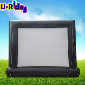 Cinéma de théâtre en plein air commercial grand écran de cinéma gonflable pliable noir pour annoncer des gonflables de projecteur - Product Image 1