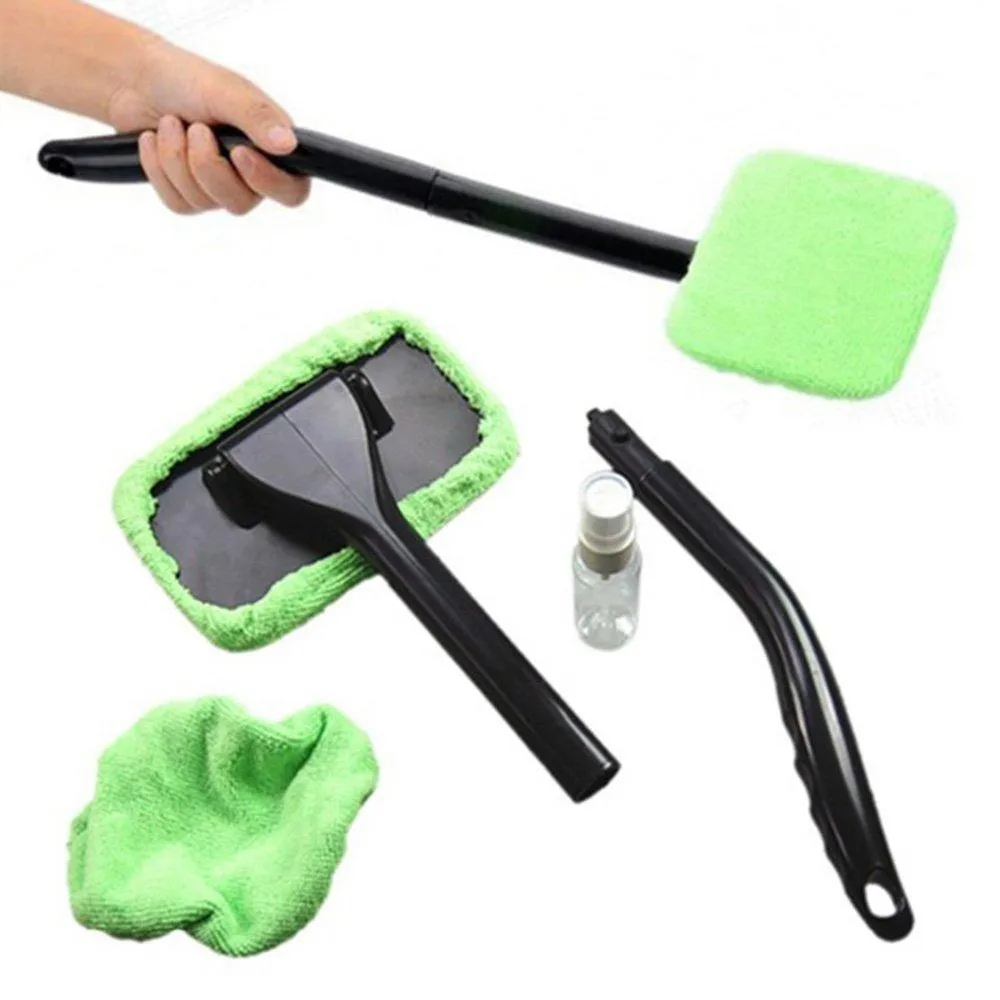 Car Microfiber Windshield Brush Cleaner Makeup Auto Vehicle Washing Towel Hair Brush Cleaner Window Glass Wiper Dust Remover For