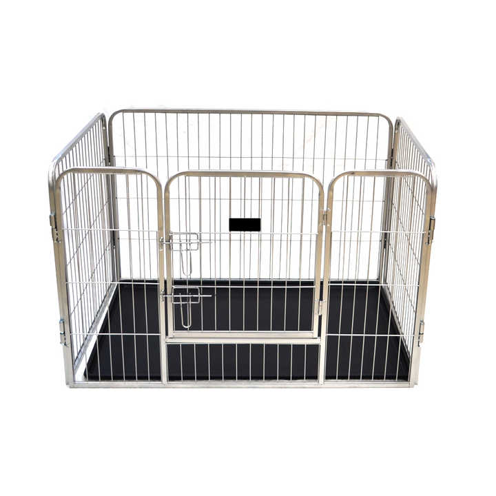 Metal 4panel folding exercise yard wire playpen for dogs