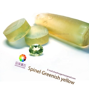 Đá Quý <span class=keywords><strong>AAA</strong></span> Cắt Tổng Hợp (Tạo Trong Phòng Thí Nghiệm) Spinel Màu Xanh Lá Cây Màu Vàng - Product Image 1