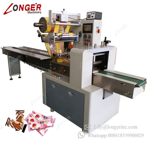 Semi Automatico del Flusso Guanto Fungo Imballaggio Torta Sapone <span class=keywords><strong>Zucchero</strong></span> <span class=keywords><strong>filato</strong></span> Popsicle Pasta del Gioco Cuscino Macchina Imballatrice Per Il Cioccolato Bar - Product Image 4