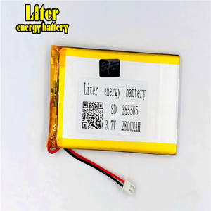Socket 2.5 3.7 V 385585 405585 2800 mah Lithium polymer battery Rechargeable ion accumulator for DIY Mobile power bank e-book - Product Image 1