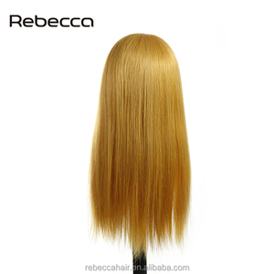 Rebecca Wholesale Hair Manikin Hairdresser Doll African American Female Mannequin Wig Training Mannequin Head With Human Hair - Product Image 3