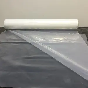 China Greenhouse Poly Tarp 3 4 5 6 8 10 mil anti-UV transparente blanco azul polietileno 3 o 5 capas co-extruido PE película agrícola