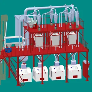 Complete production line for wheat flour mill / wheat flour mill plant