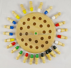 Jeu de mémoire en bois Montessori pour enfants, matériel <span class=keywords><strong>éducatif</strong></span>, jeu d'échecs avec bâtonnets - Product Image 6