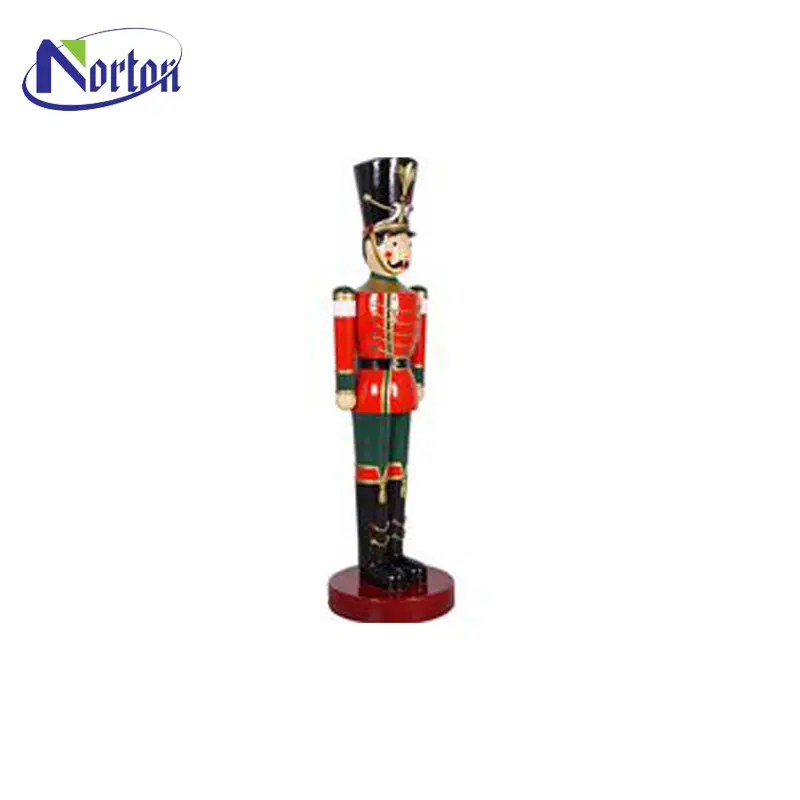 Taille de vie personnalisée décoration De Noël casse-noisette dessin animé soldats résine statue NT-FSB178