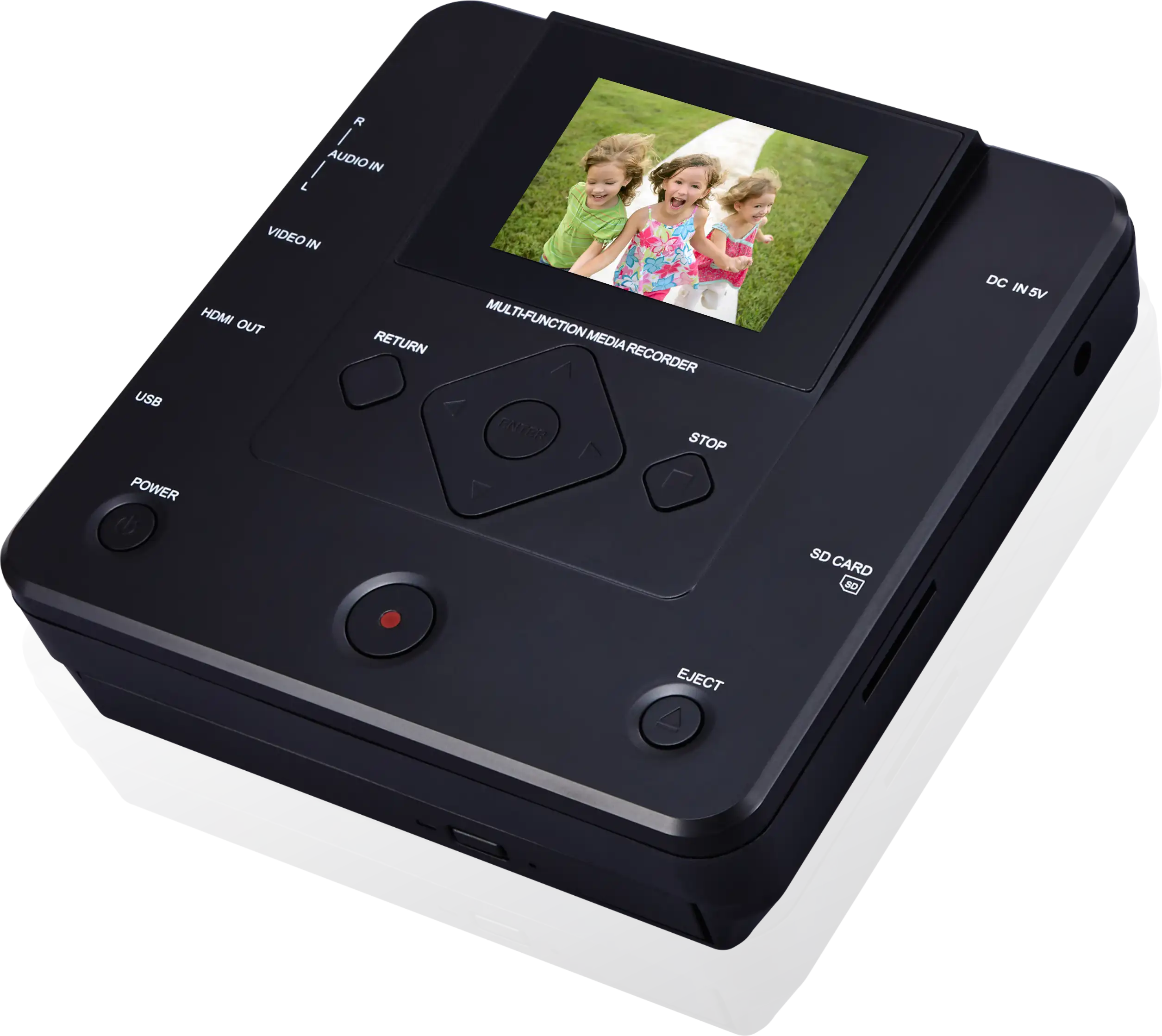 2.8 Inch Full HD Media DVD Recorder VHS player Portable AV IN Video Recorder