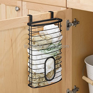 Panier suspendu au-dessus de la porte du placard, poubelle ou panier de rangement pour la cuisine - Noir F0204, F0204-1 - Product Image 4