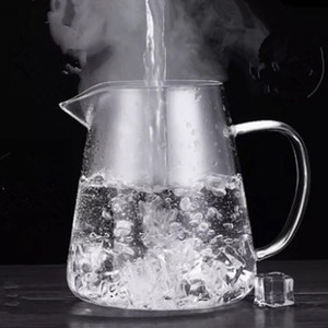 Teiera Logo personalizzato set da caffè e tè moderni caffettiera trasparente <span class=keywords><strong>in</strong></span> acciaio inossidabile trasparente alta <span class=keywords><strong>in</strong></span> <span class=keywords><strong>vetro</strong></span> <span class=keywords><strong>borosilicato</strong></span> da 750ml 5 pezzi - Product Image 4