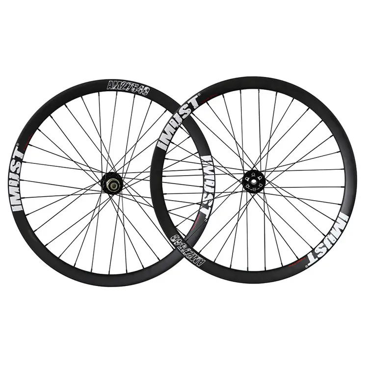 2016 Chinese MTB bike carbon wheels 27.5 40mm width Clincher Tubeless all mountain Wheelset with Novatec Hub 148 and 110