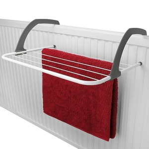 5 Bar Deluxe Radiatore Towel Hanger Pieghevole Asciugamano Asciugare I Vestiti Cremagliera Airer - Product Image 2