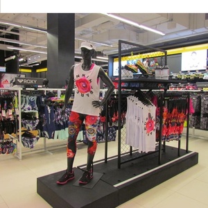 LUX สีที่กำหนดเองเสื้อผ้า <span class=keywords><strong>Shopfitting</strong></span> กีฬาแสดงร้านออกแบบเฟอร์นิเจอร์ - Product Image 5