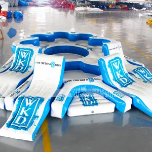 Trung Quốc Nhà Cung Cấp Chuyên Nghiệp Chất Lượng Cao PVC Inflatable Nổi Đảo Nước Leo Tháp Slide