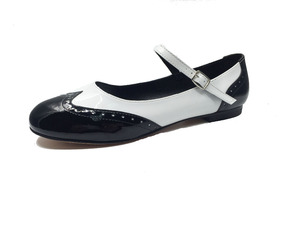 Zapatos de baile con tacón plano para mujer, suela exterior de cuero duro, para baile, 2083 - Product Image 2