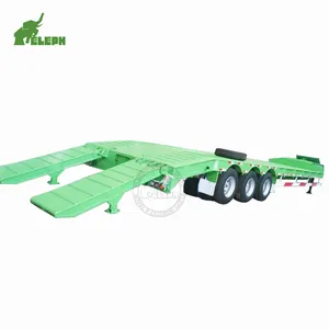 40ft Kích Thước Tri-trục Thấp Giường Xe Tải Trailer và Cao Giường Bán-trailer Xe Tải Xe Tải