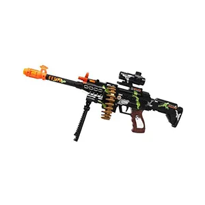 Combat Military Mission Machine Gun Toy With INFRARED LED Flashing Lights And Sound Effects By For Kids Playing