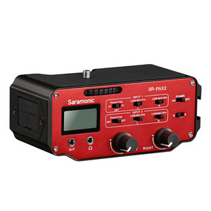 SR-PAX2 <strong>Audio</strong> Mixer Preamplifier Two XLR and 3.5mm <strong>Jack</strong> for DSLR Mirrorless Blackmagic Design Pocket Cinema Camera - Product Image 1
