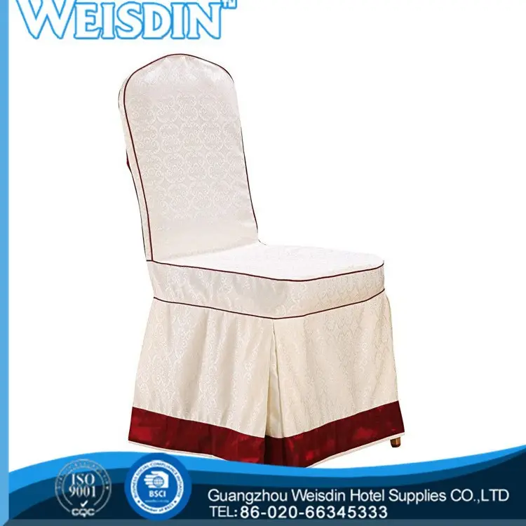 weisdin barato de la boda plegable silla tapiz revestimientos para asientos con poliéster en 2014