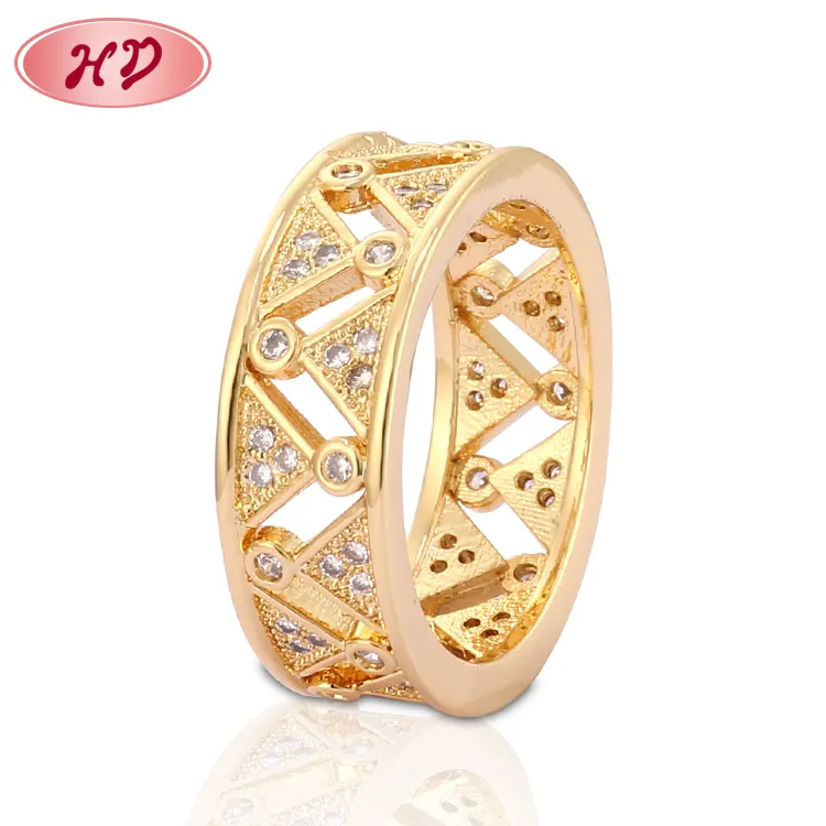 Elegante Mode Wijsvinger Ringen Sieraden Vrouwen Bruiloft Gouden Ring Gemaakt In China