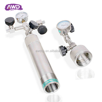 Muestreador de Aire de Pistón AWD-PS-01 ASTM D3700 y D1265 GS para Cilindro de Muestreo de Aire y Aceite de Alto Volumen de Acero Inoxidable Portátil