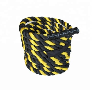 Cuerda de Combate Gofit Negra 100% Poliéster Dacron Trenzada, Duradera y Ecológica, de 1.5 pulgadas x 30 pies, Integrada para Entrenamiento en Gimnasio, con Logotipo Personalizado - Product Image 5