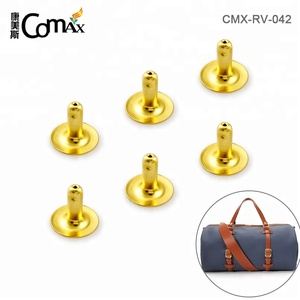 <span class=keywords><strong>Rivet</strong></span> métallique pour sac en cuir, capuchon unique en or, vente en gros, - Product Image 2