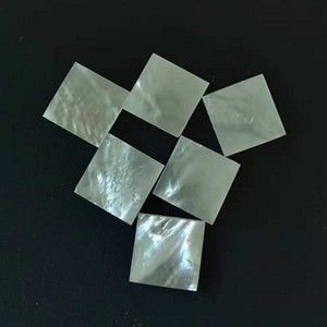 Taglio lucido bianco naturale madreperla conchiglia pezzi vuoti per gioielli - Product Image 2