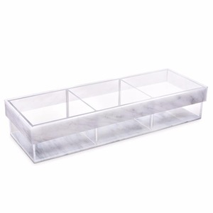 2x4x8 Pollici Lucite Divisore Sezione Vassoio Acrilico Trasparente Vassoio di Base In Marmo Con Splendida <span class=keywords><strong>Copertura</strong></span> - Product Image 2