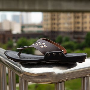 Zapatillas de cuero para hombre, nuevo estilo, chanclas - Product Image 5