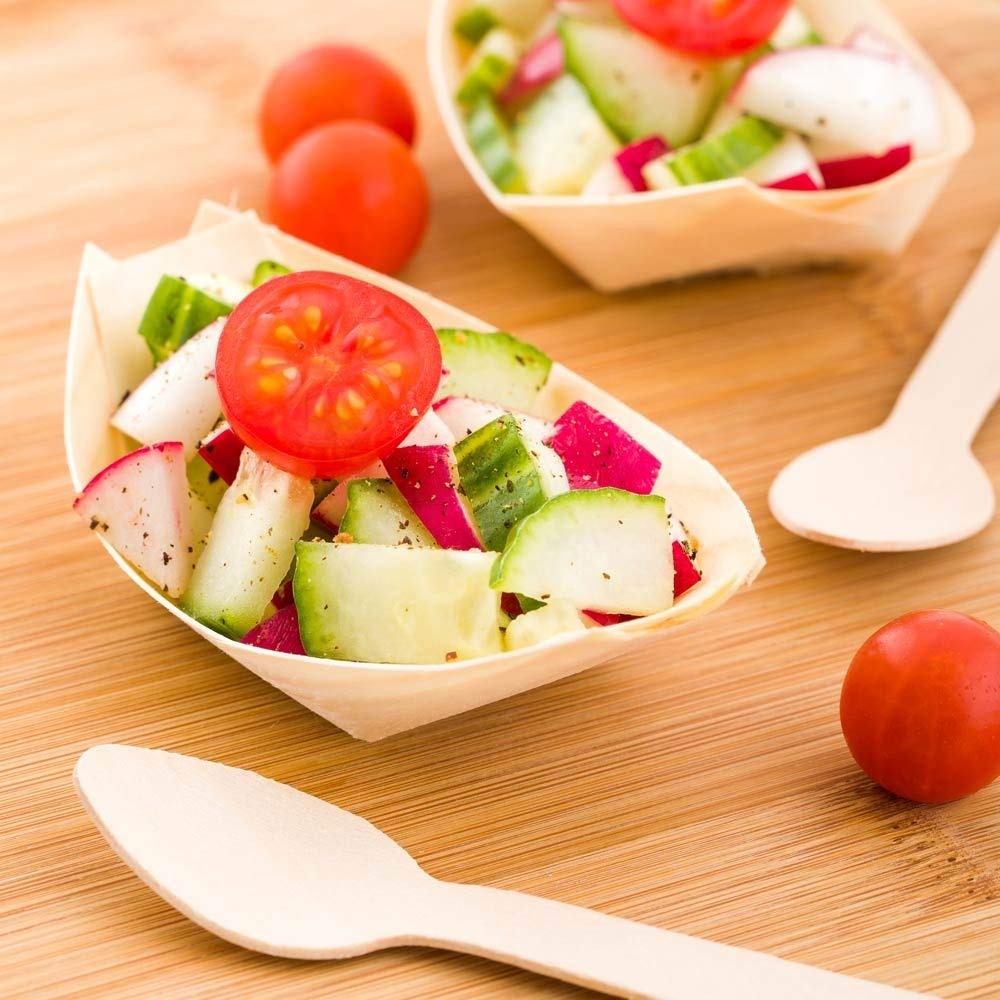 Экологически безопасный деревянный поднос для суши, тарелка для лодки